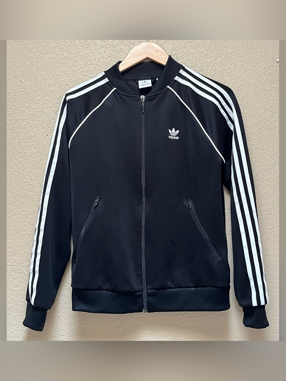 Adidas Originals Men's Zip Up Men's Track Jacket Black Color Size-S